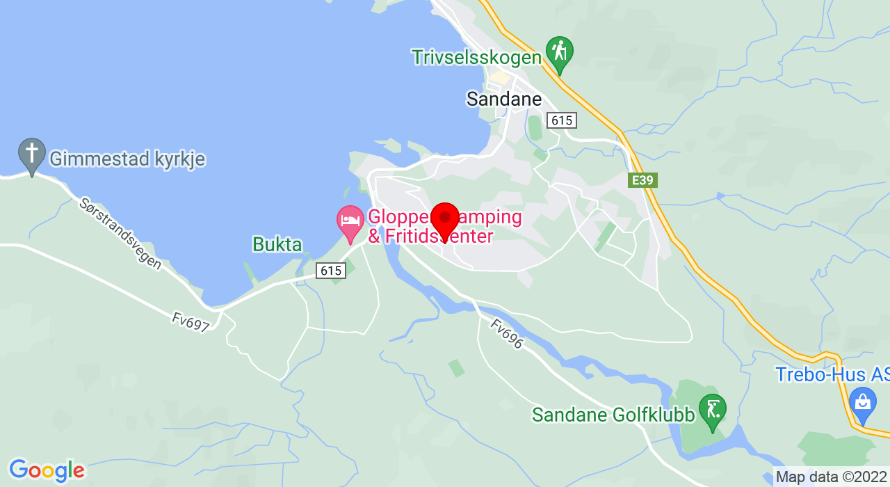 Google Map of Kreklingen 4,6823+SANDANE