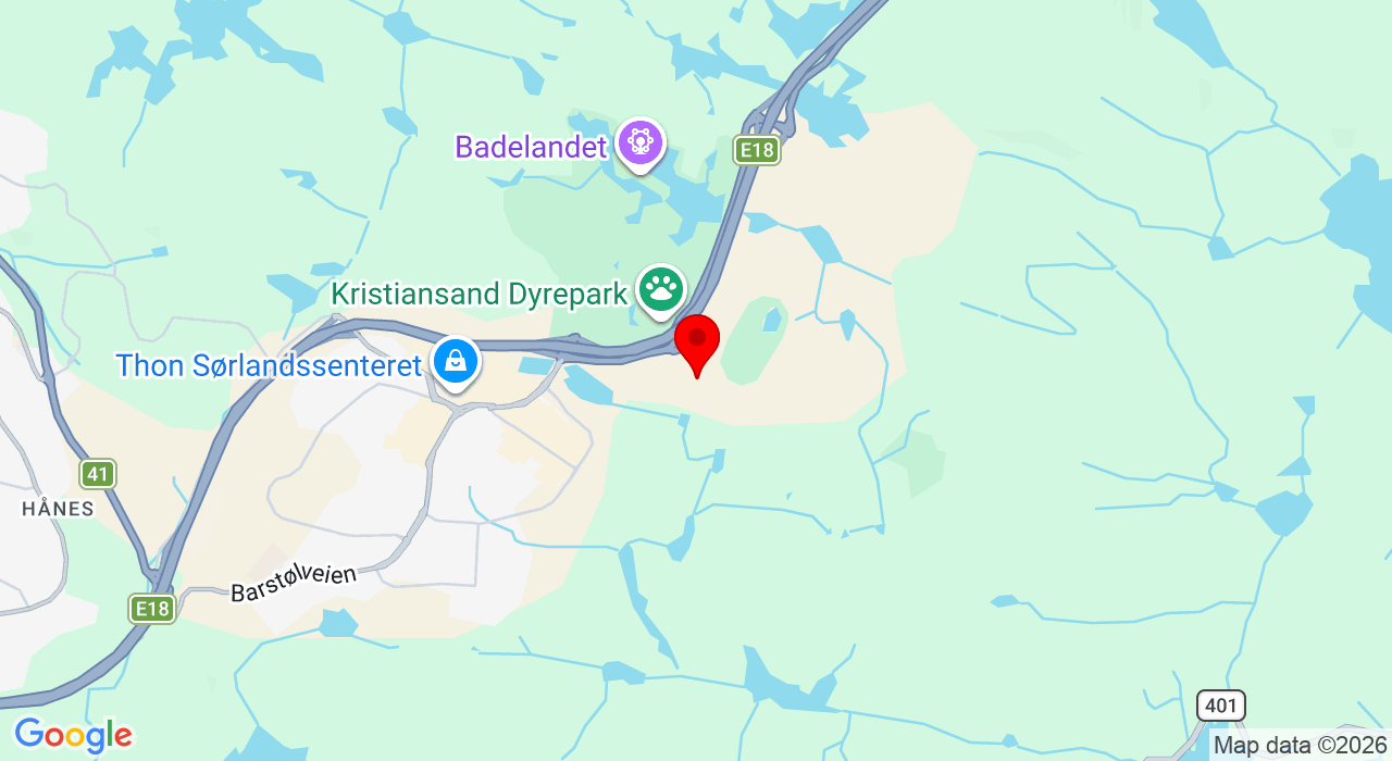 Google Map of https://www.google.com/maps/place/Sørlandshallen,Kristiansand