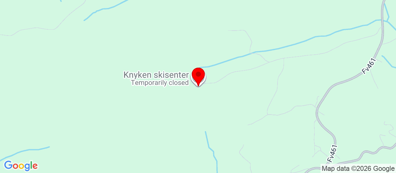 Kart over Knyken Skiskenter 