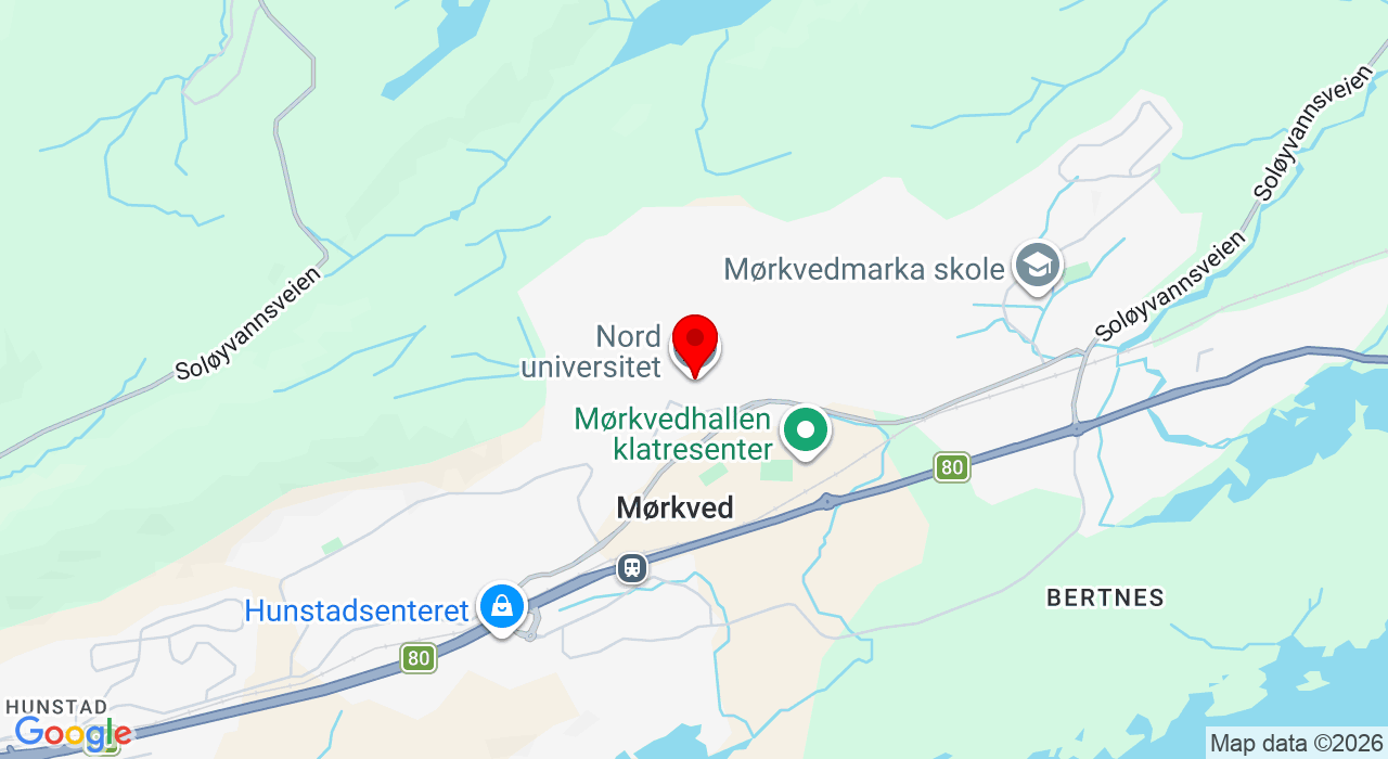 Google Map of https://www.google.com/maps/place/Campus, Nord Universitetet,8025+Bodø