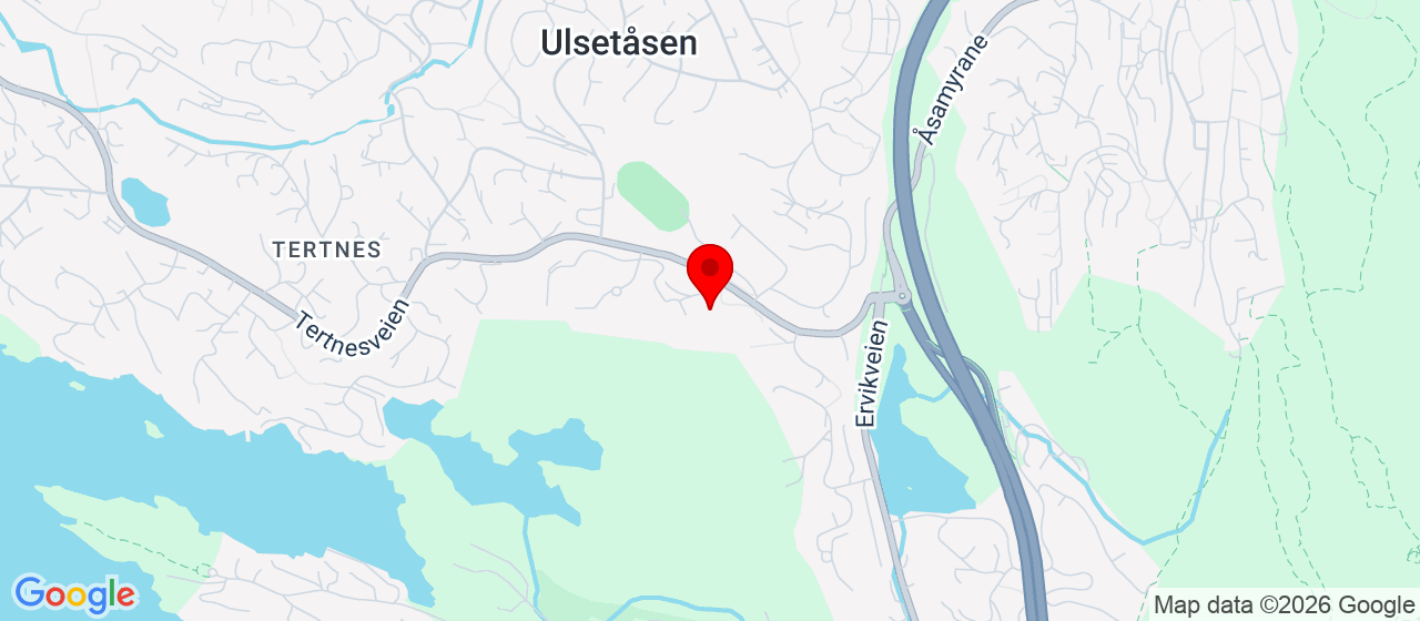 Kart over Åstveithallen, Slåtthaughallen og Ortun Bergen