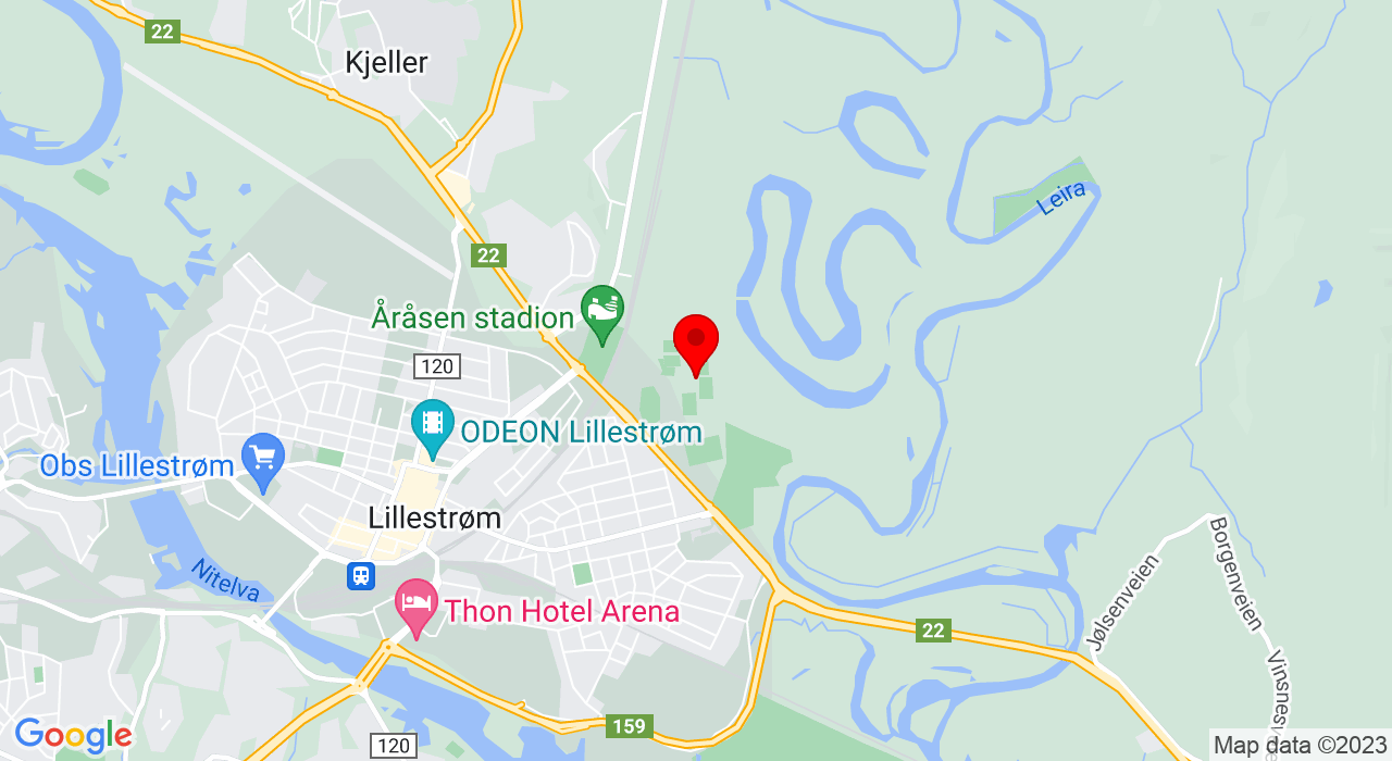 Google Map of LSK-hallen,2000+Lillestrøm