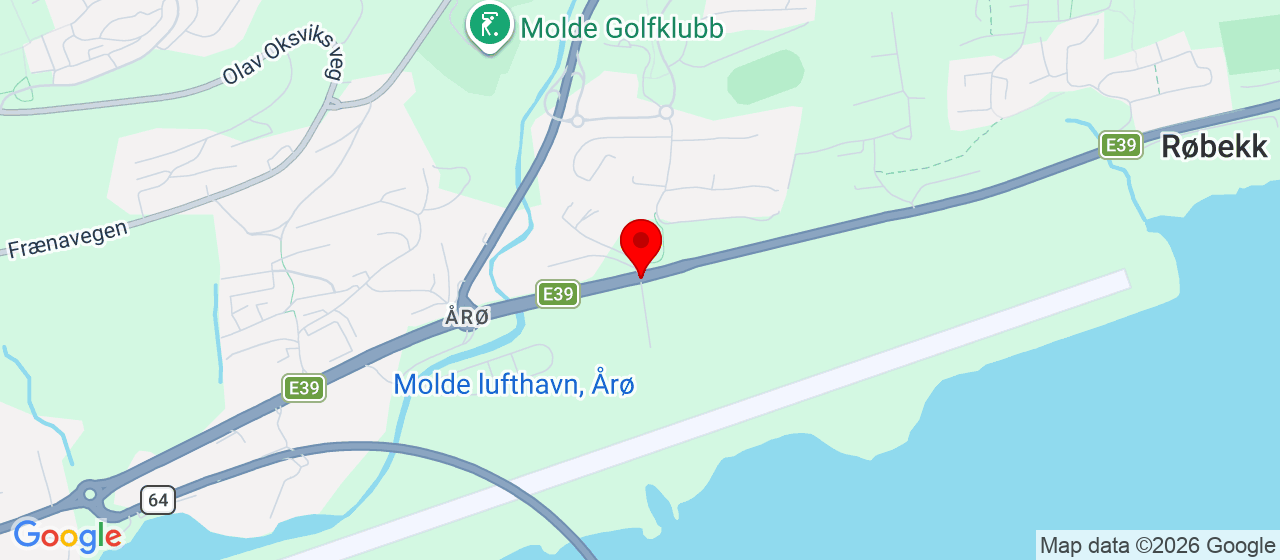 Kart over fannestrandvegen MOLDE