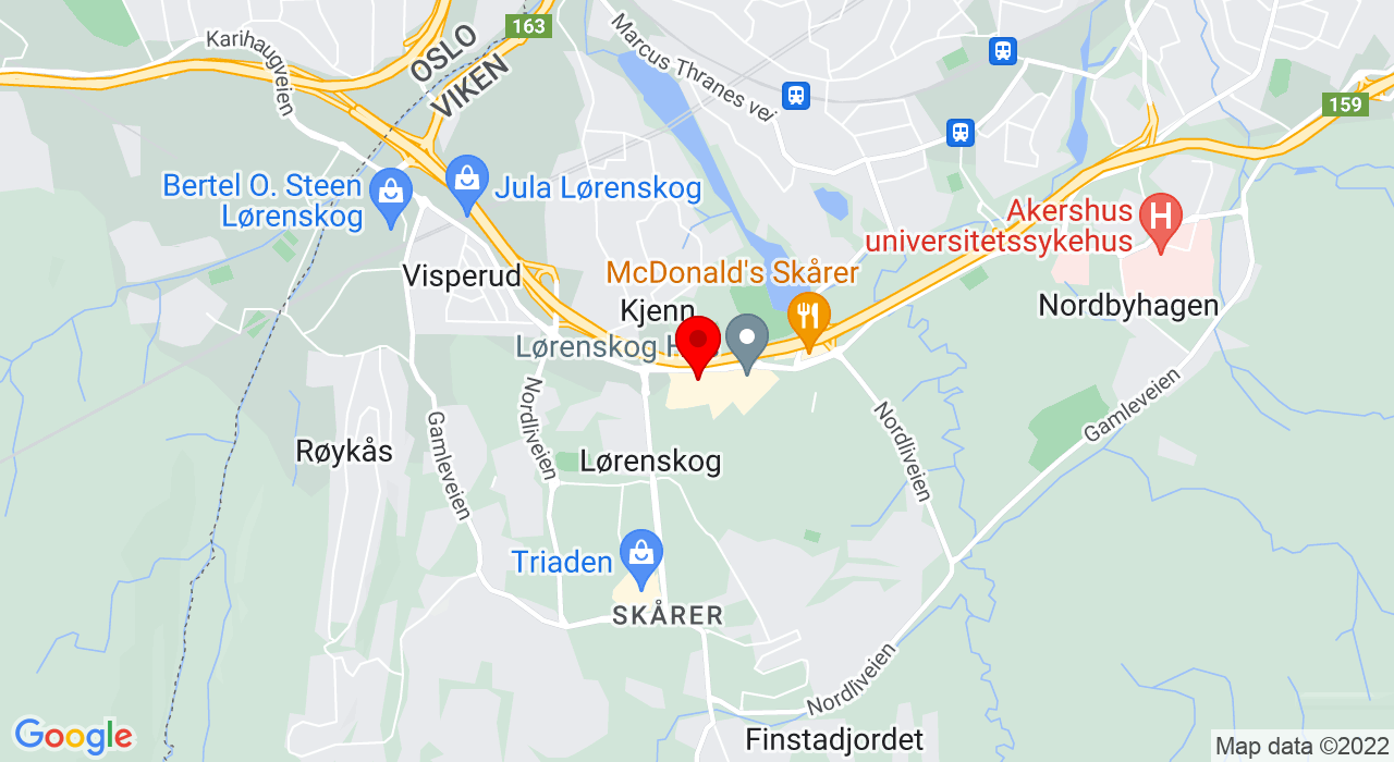 Google Map of Bibliotekgata 30,1473+Lørenskog