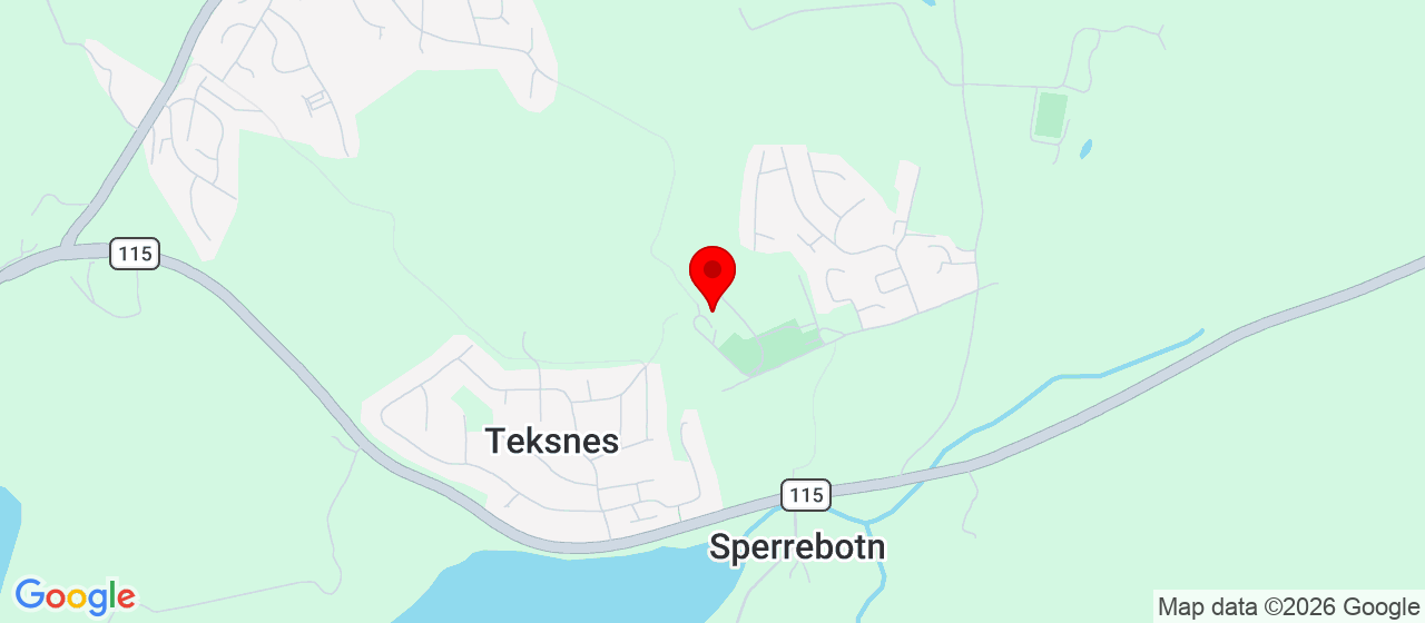 Kart over Våk skole SPERREBOTN