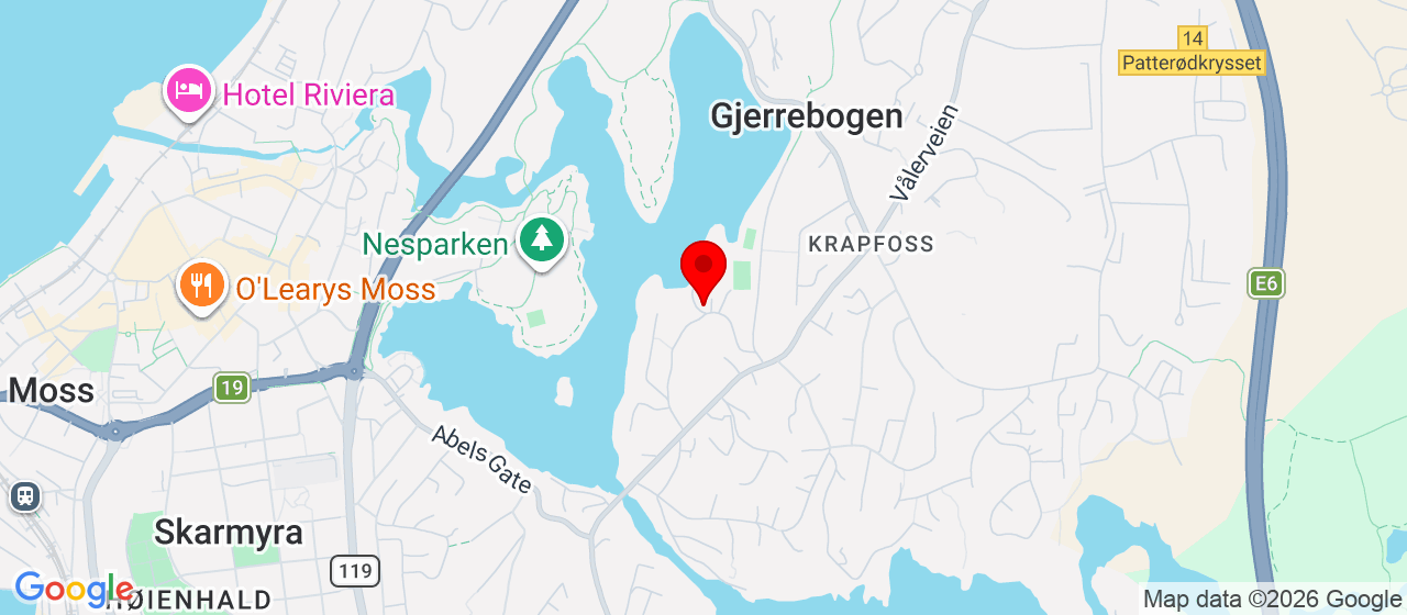 Kart over Anton Krogsvolds vei 18 MOSS