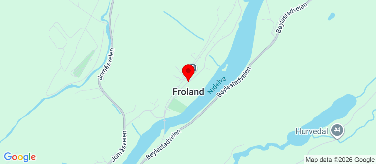 Kart over Fv 156 80 FROLAND