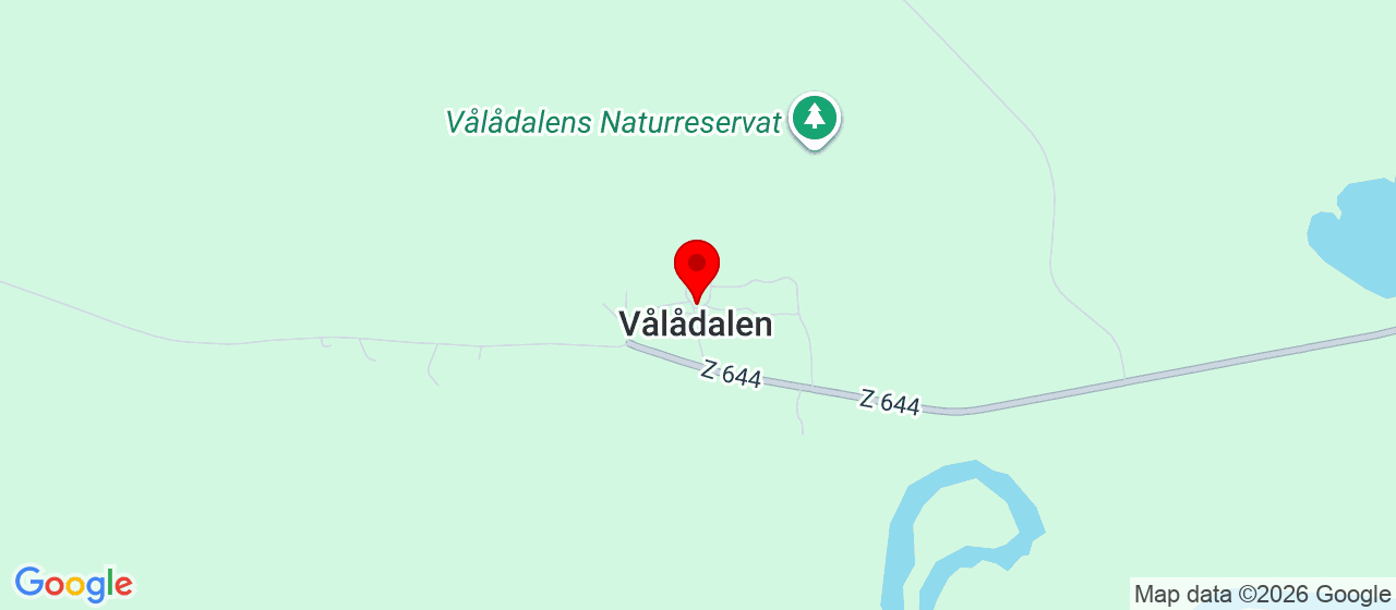 Kart over Vålådalens Fjällstation 