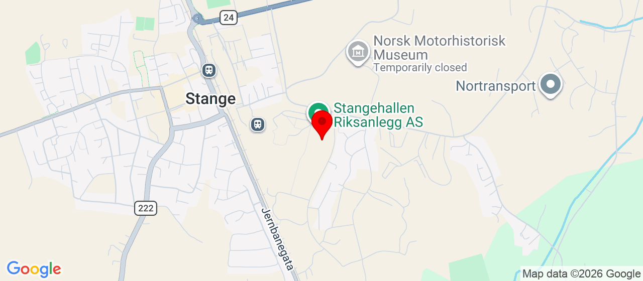 Kart over Ljøstadvegen 15 STANGE