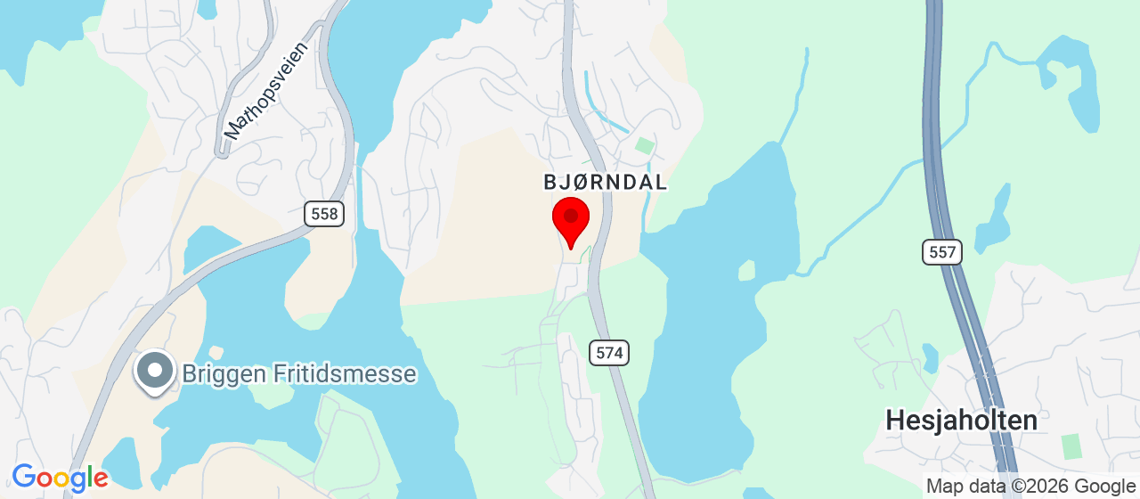 Kart over Sandsli Sportssenter / Kolltveit Skule / Bjørndalsskogen skole 