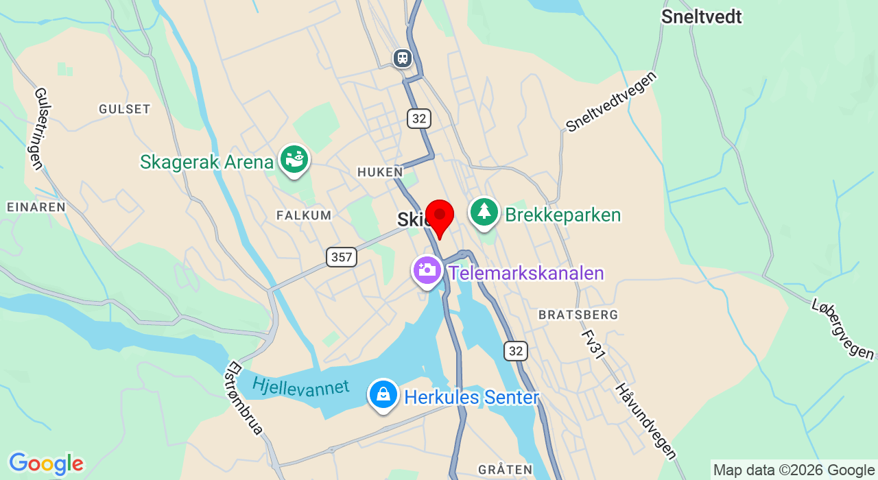 Google Map of https://www.google.com/maps/place/Telemarksgata,Skien