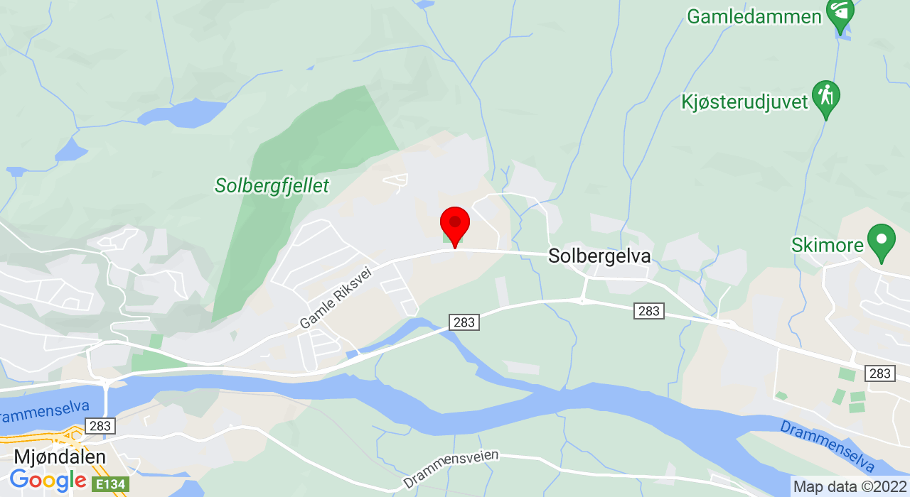 Google Map of Gamle Riksvei 102,3057+SOLBERGELVA