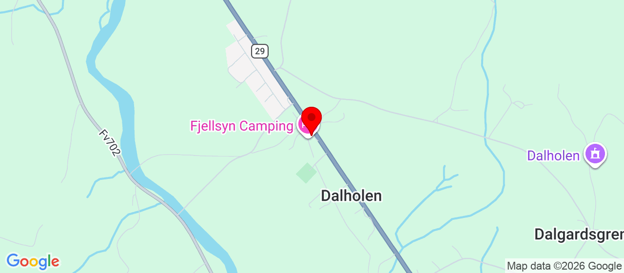 Kart over Folldalsveien 1711 Dalholen