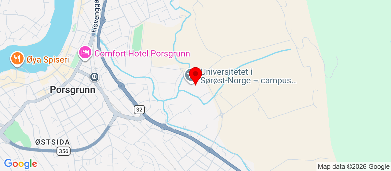 Kart over Kjønes Ring 56 Porsgrunn