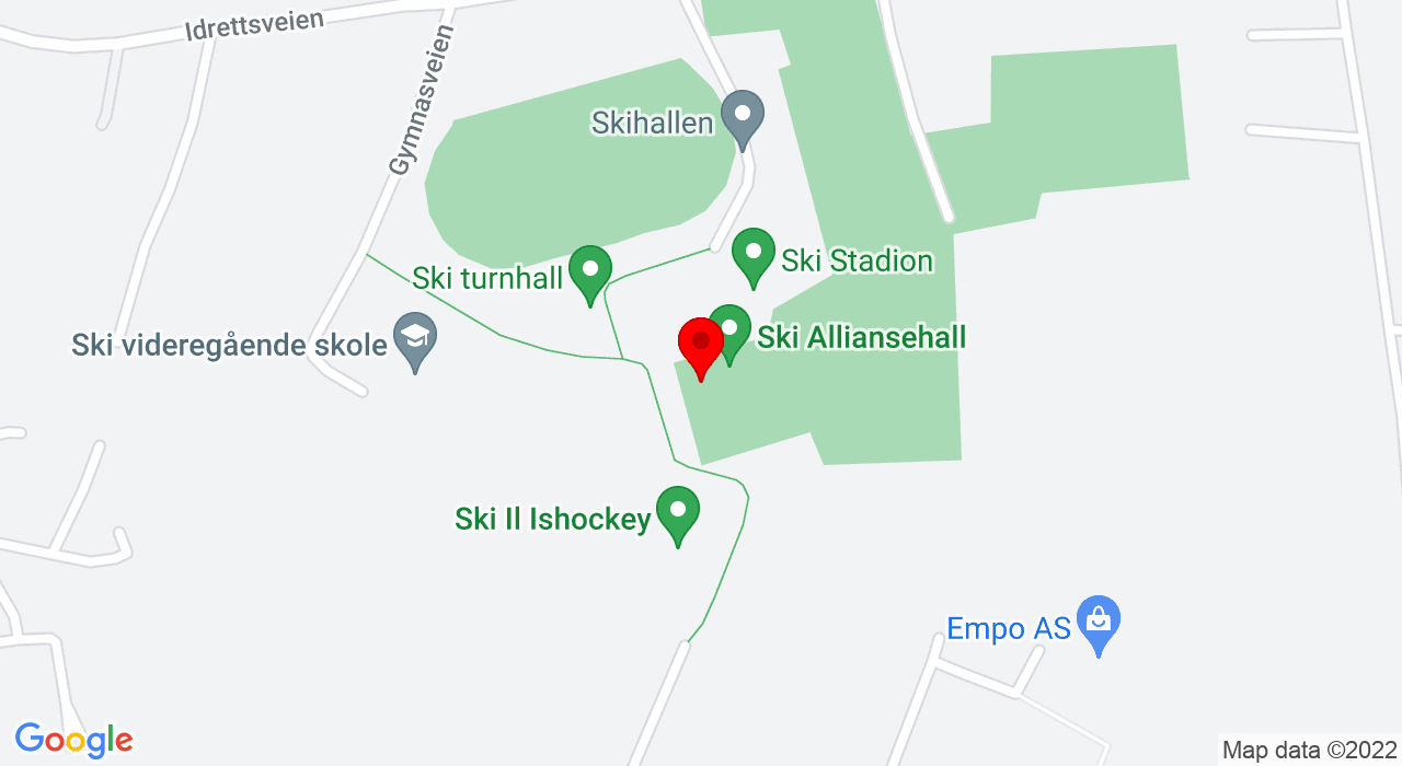 Google Map of IDRETTSVEIEN 35,1400+SKI