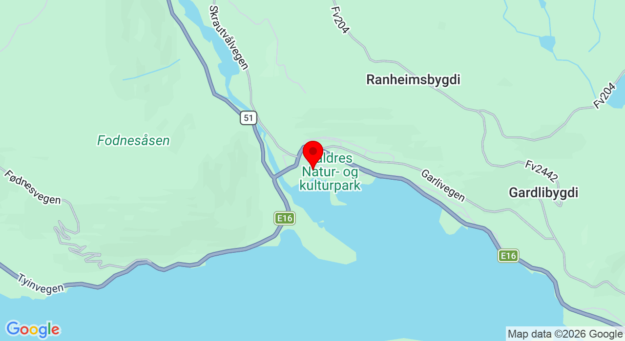 Google Map of https://www.google.com/maps/place/Jernbanevegen 18,2900+Fagernes