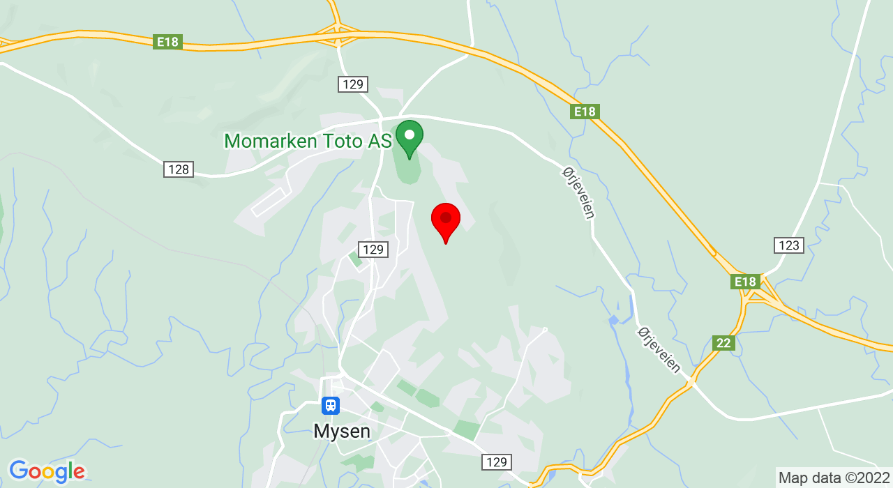 Google Map of Høytorp Discgolfpark,1850+Mysen
