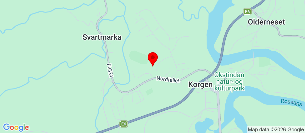 Kart over Røyrdalsmoen 1 KORGEN
