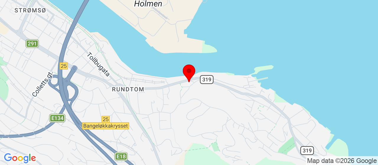 Kart over Havnegata 48 Stord