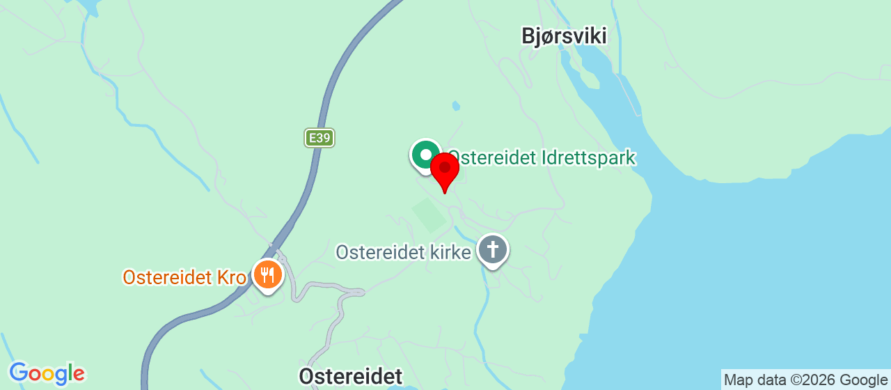 Kart over Eidavegen 574 Ostereidet