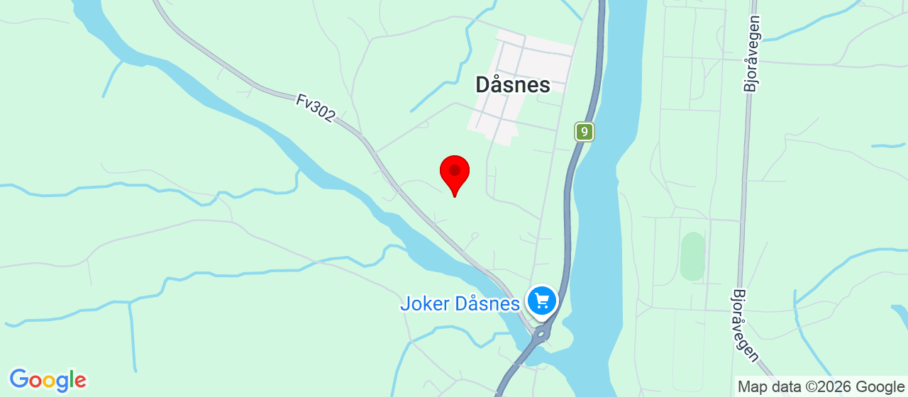Kart over Otrahallen Hornnes