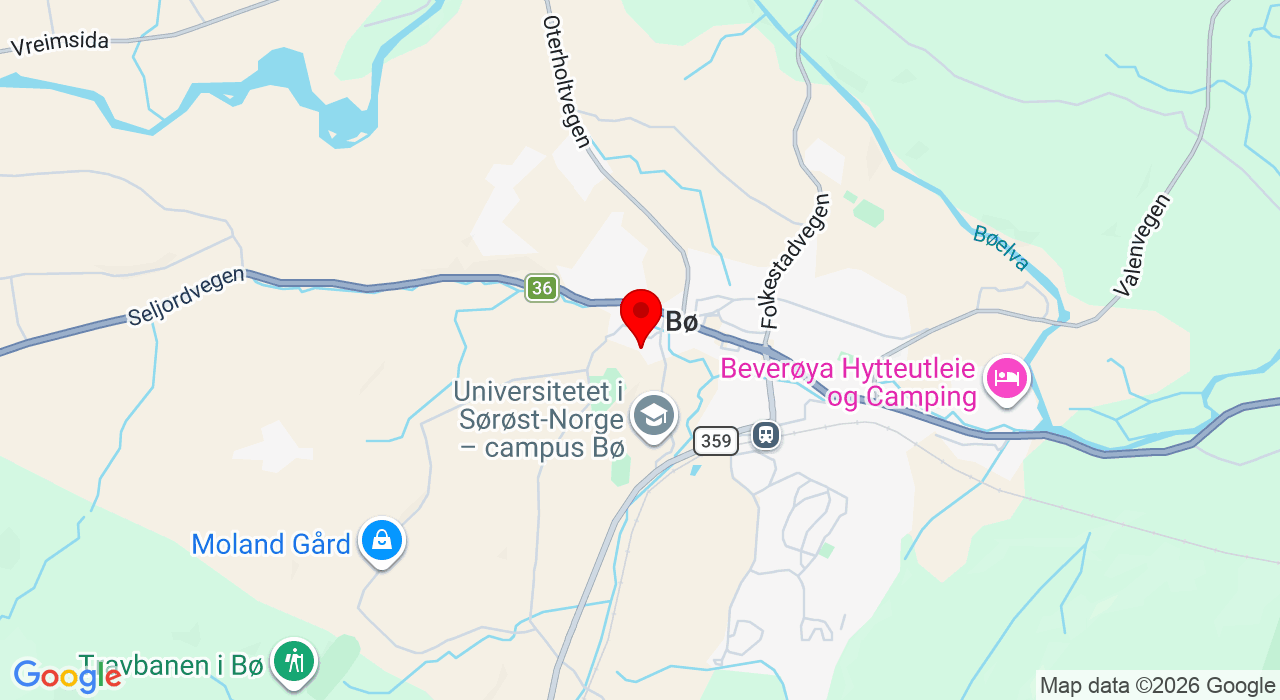 Google Map of https://www.google.com/maps/place/Gullbringveg 34,3800+Bø i Telemark