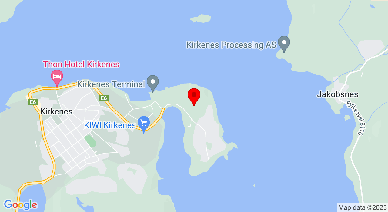 Google Map of Dr. Palmstrøms vei 15,9900+Kirkenes