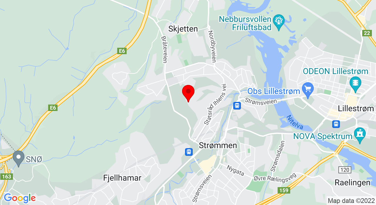 Google Map of Peer gynt vei 28,1479+KURLAND
