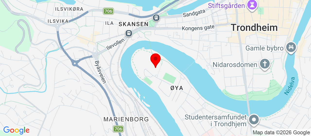 Kart over Trondheim Spektrum TRONDHEIM