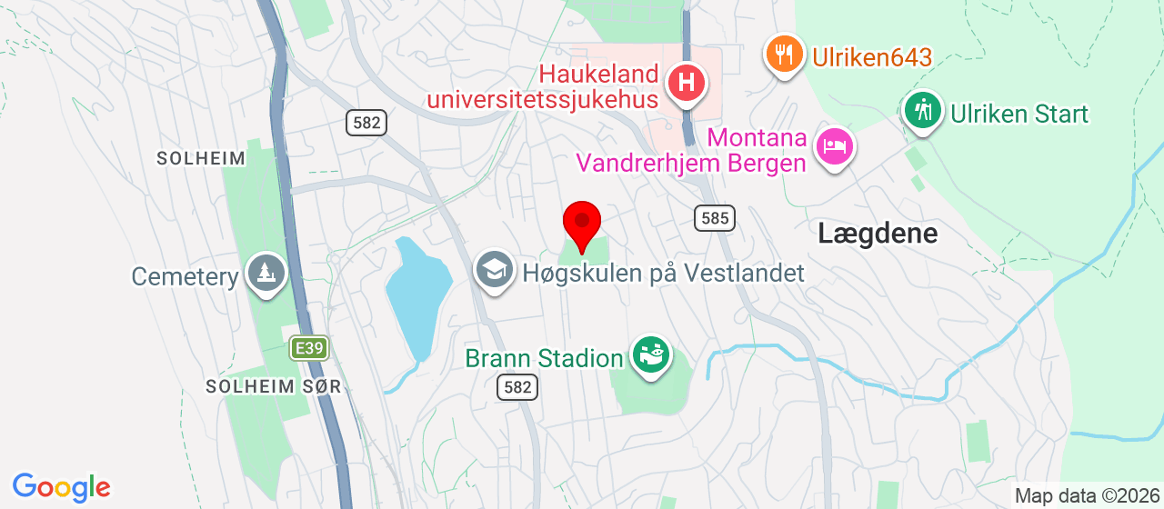 Kart over St.Olavs vei 50 Bergen