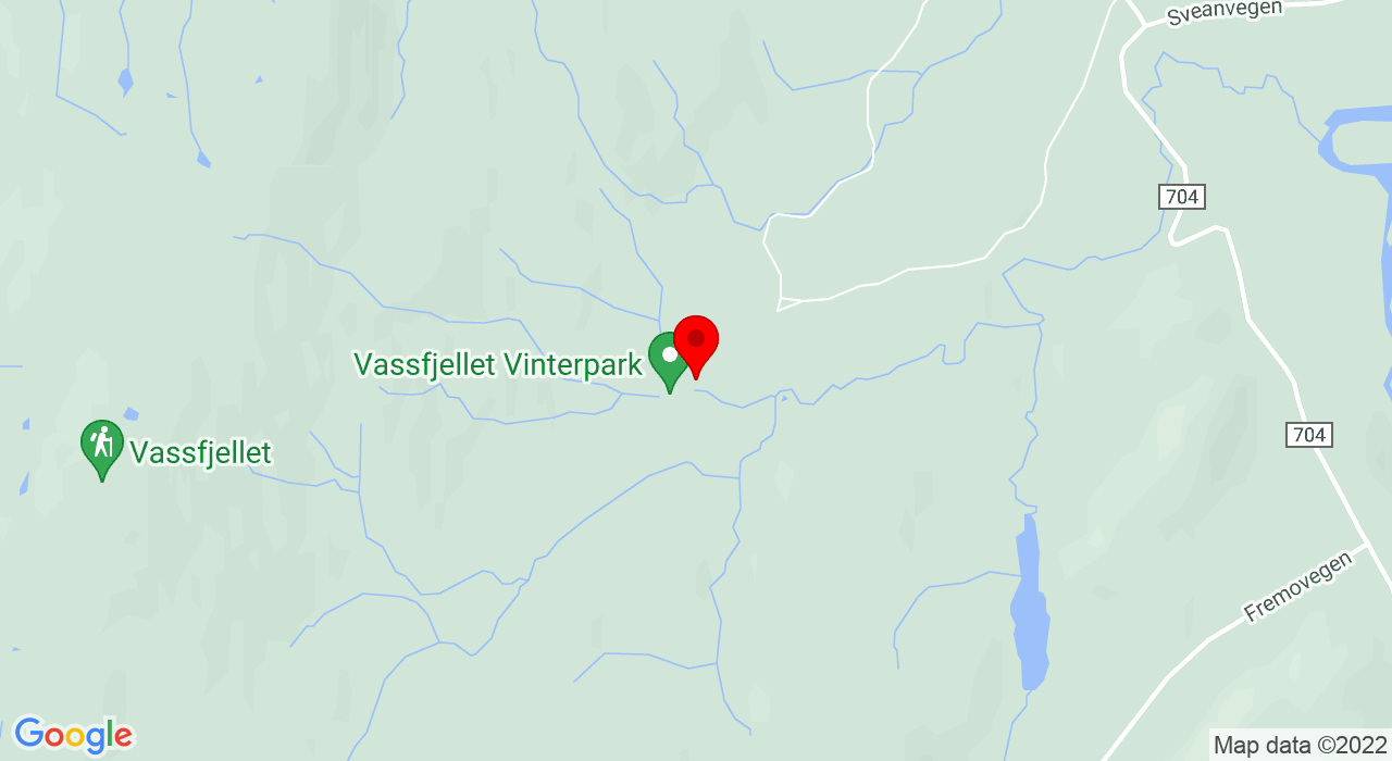 Google Map of Vassfjellvegen 301,7540+KLÆBU