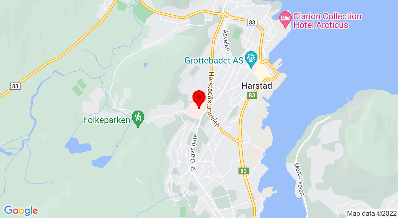 Google Map of Gymsal SPHR,+UNN Harstad