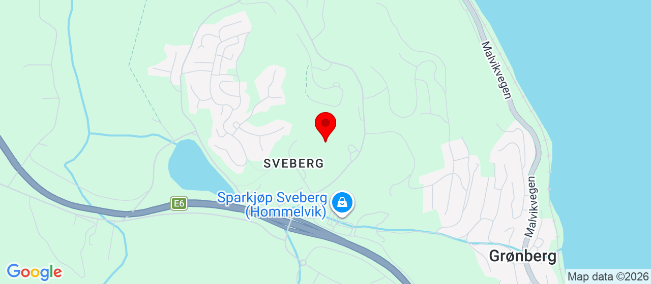 Kart over Svebergvegen 6 Hommelvik
