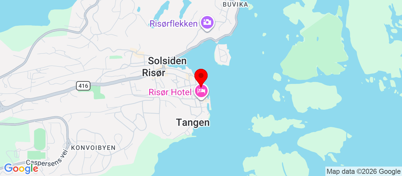 Kart over Prommenaden pub RISØR