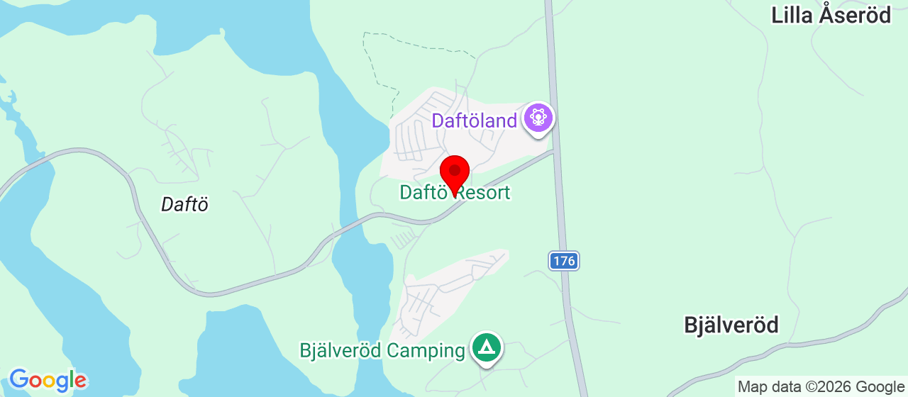 Kart over Daftø Resort Strömstad