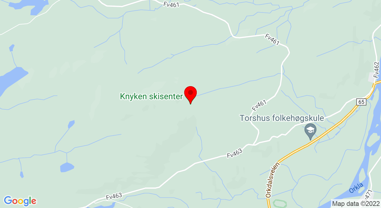 Google Map of Knyken Skiskenter,+