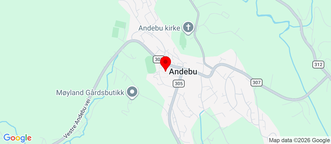 Kart over andebu skole - lokalene til SFO , Andebu sentrum 3 Andebu