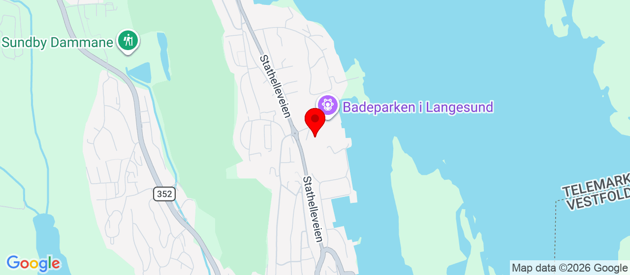 Kart over Stathelleveien 33 LANGESUND
