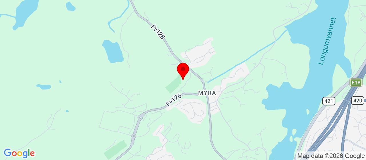 Kart over Myraveien 131 ARENDAL