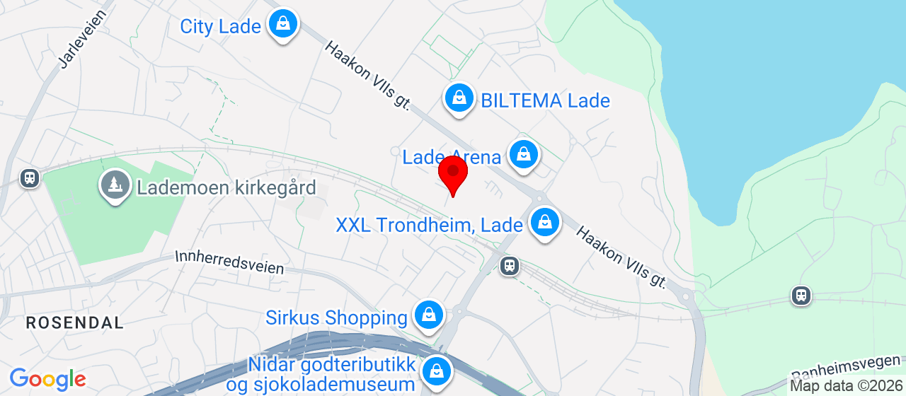 Kart over Haakon VIIs gt. 23 C Trondheim