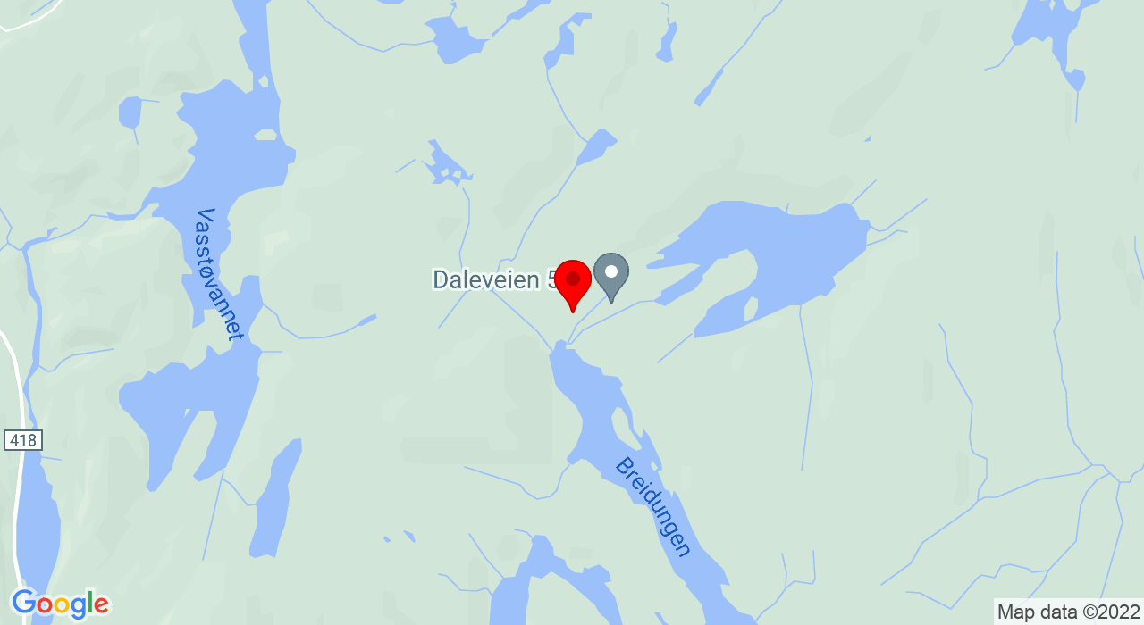 Google Map of Daleveien,4990+SØNDELED