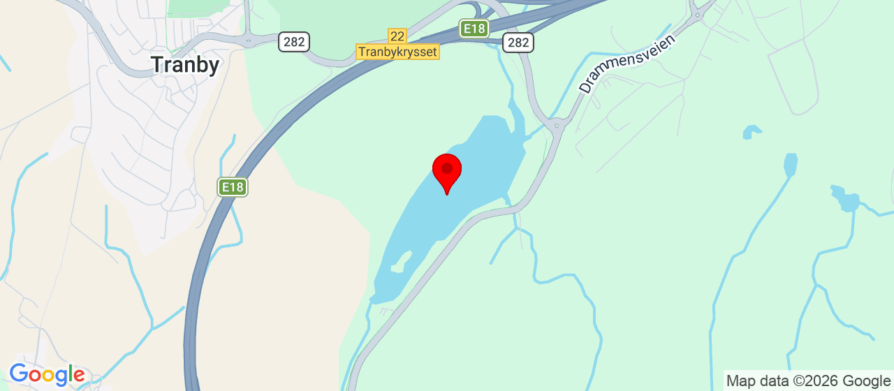 Kart over Damtjern-skauen Lier