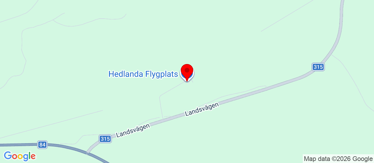 Kart over Hedlanda Airfield 