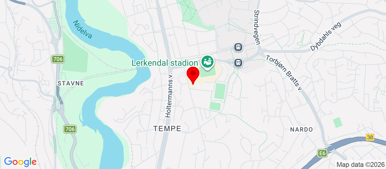 Kart over Scandic Lerkendal 