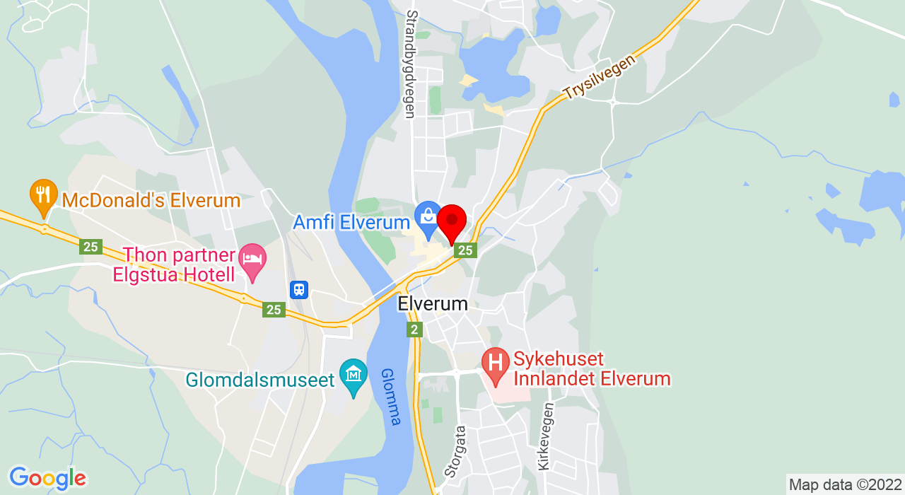 Google Map of Europadel Elverum - Frustuvegen 1,2408+ELVERUM
