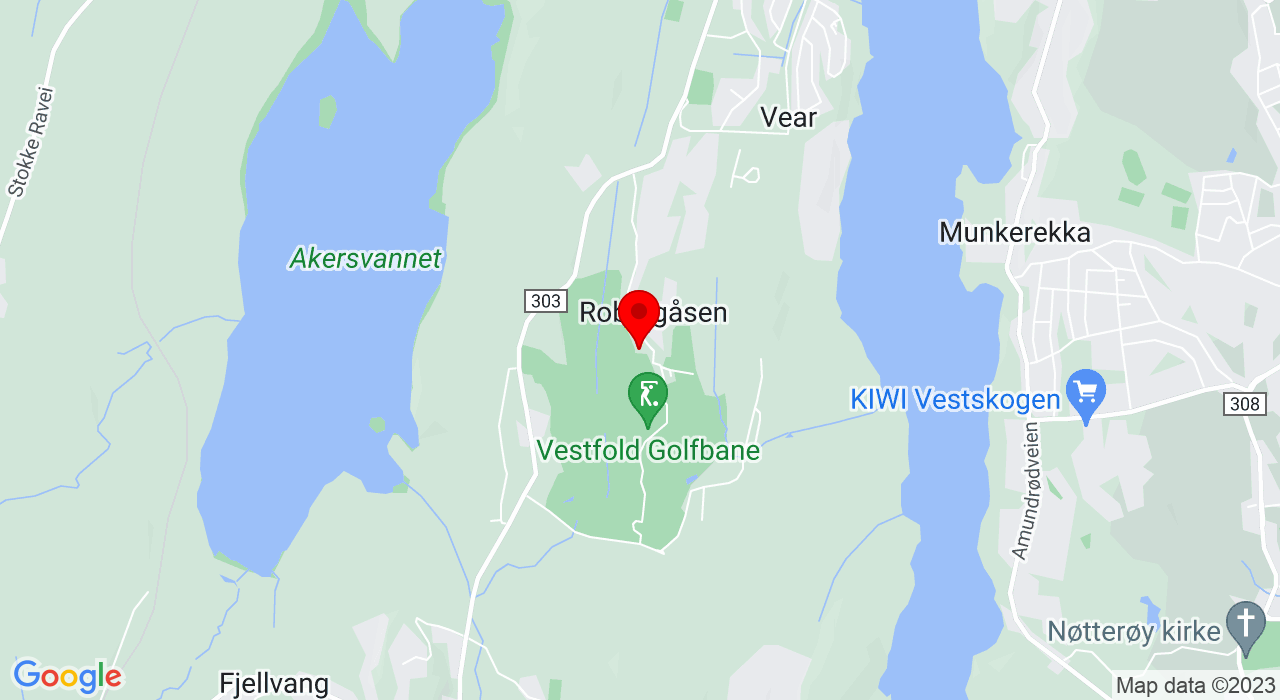 Google Map of Golfbaneveien 44,3173+Vear