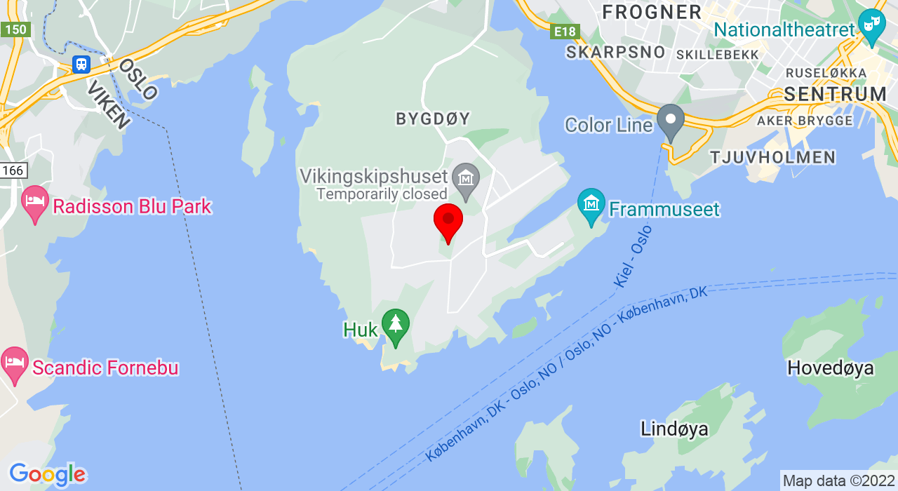 Google Map of Bygdøhus- Huk Aveny 45,,0287+OSLO