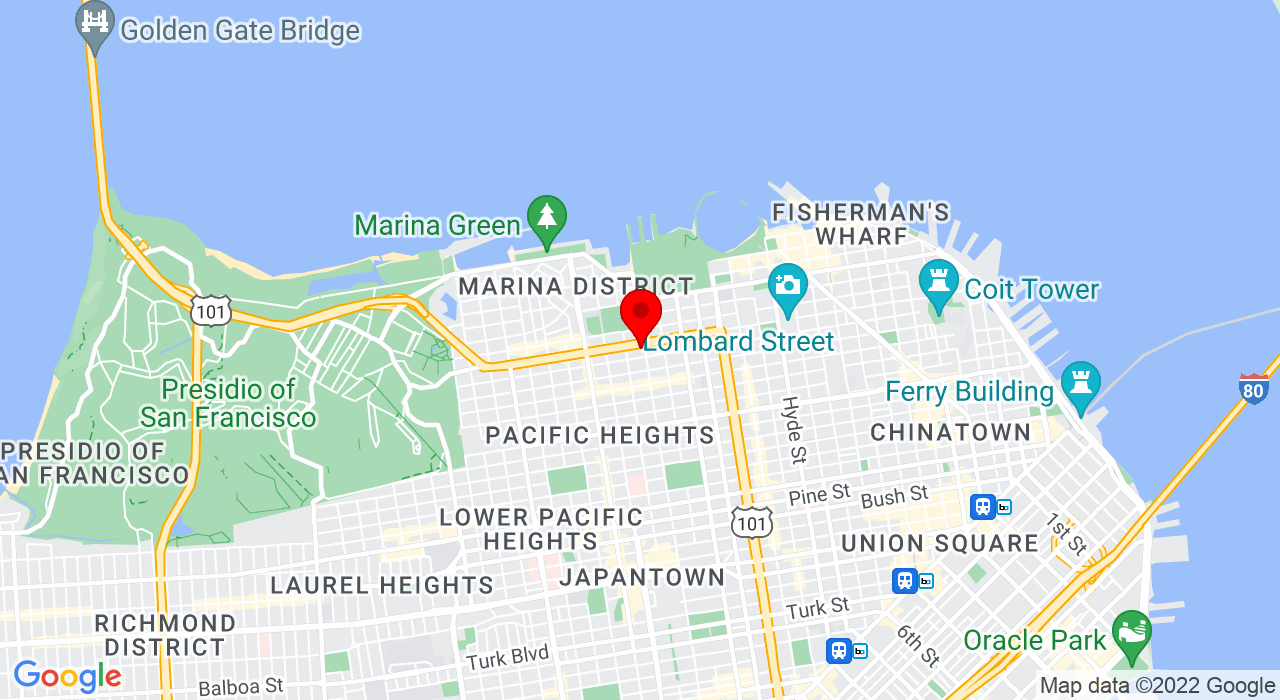 Google Map of 3137 Laguna Street,94102+555