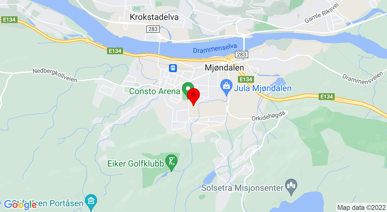 Google Map of Hagatjernveien 19,3050+MJØNDALEN