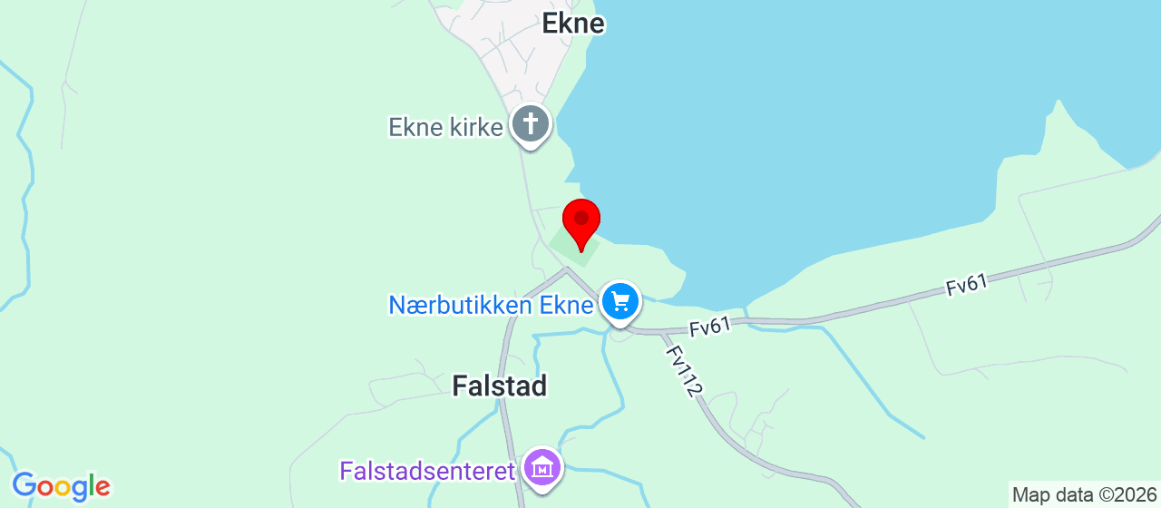 Kart over Ekne Stadion 